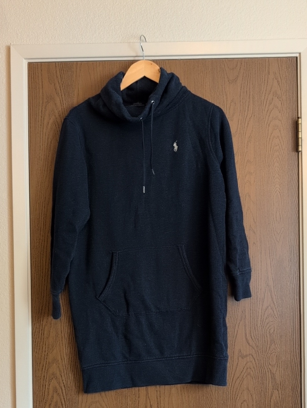 Polo by Ralph Lauren Navy Long-Sleeve Loose  Turtleneck Dress